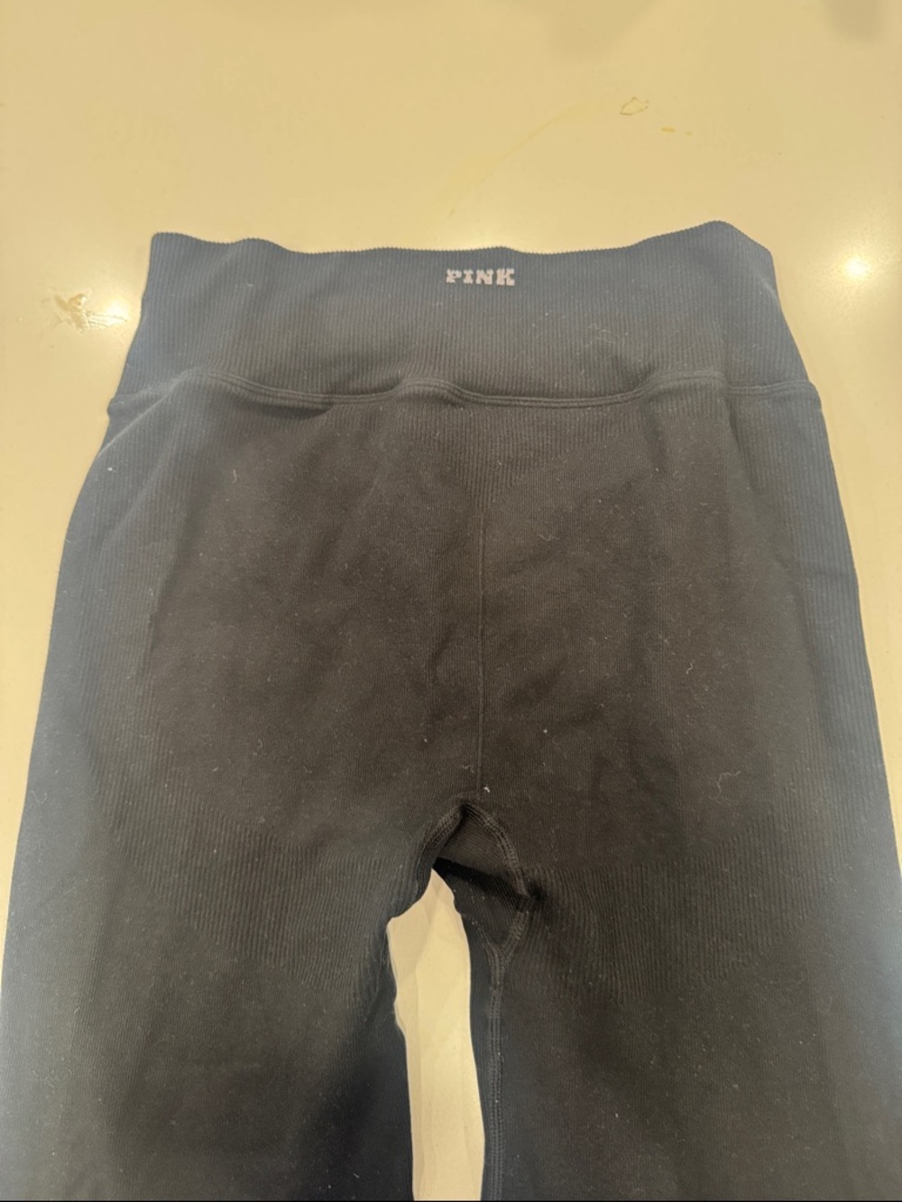 PINK Victoria's Secret Black Seamless High-Waist Leggings